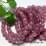 Madagascar Pink Rose Quartz Smooth Round Beads Jewelry Making DIY