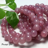 Madagascar Pink Rose Quartz Smooth Round Beads Jewelry Making DIY