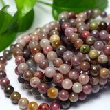 Meihan Natural Colorful Spinel Smooth Round Loose Beads Stone