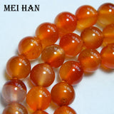 Meihan Natural Red carnelian 6mm 8mm round beads set DIY jewelry
