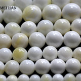 Meihan 12-12.5mm Yellow Tridacna Stone Beads for Jewelry Making