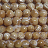 Meihan 8mm Yellow Shell Beads Set for Jewelry Making