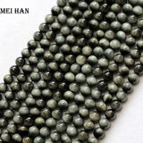 Meihan 6mm Brazil Cat's Eye Stone Round Beads Set for DIY