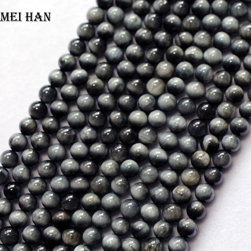 Meihan 6mm Brazil Cat's Eye Stone Round Beads Set for DIY