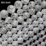 Natural Cracked Crystal Beads for Jewelry Making