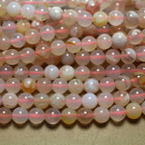 Meihan 8mm Sakura Cherry Blossom Agate Beads for Jewelry Making