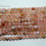 Meihan 8mm Sakura Cherry Blossom Agate Beads for Jewelry Making