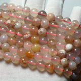 Meihan 8mm Sakura Cherry Blossom Agate Beads for Jewelry Making