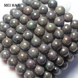 Meihan Natural A++ Australian Opal Smooth Round Gemstone Beads