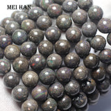 Meihan Natural A++ Australian Opal Smooth Round Gemstone Beads
