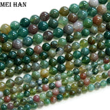 Meihan Natural A+ Indian Agate Beads 6-12mm