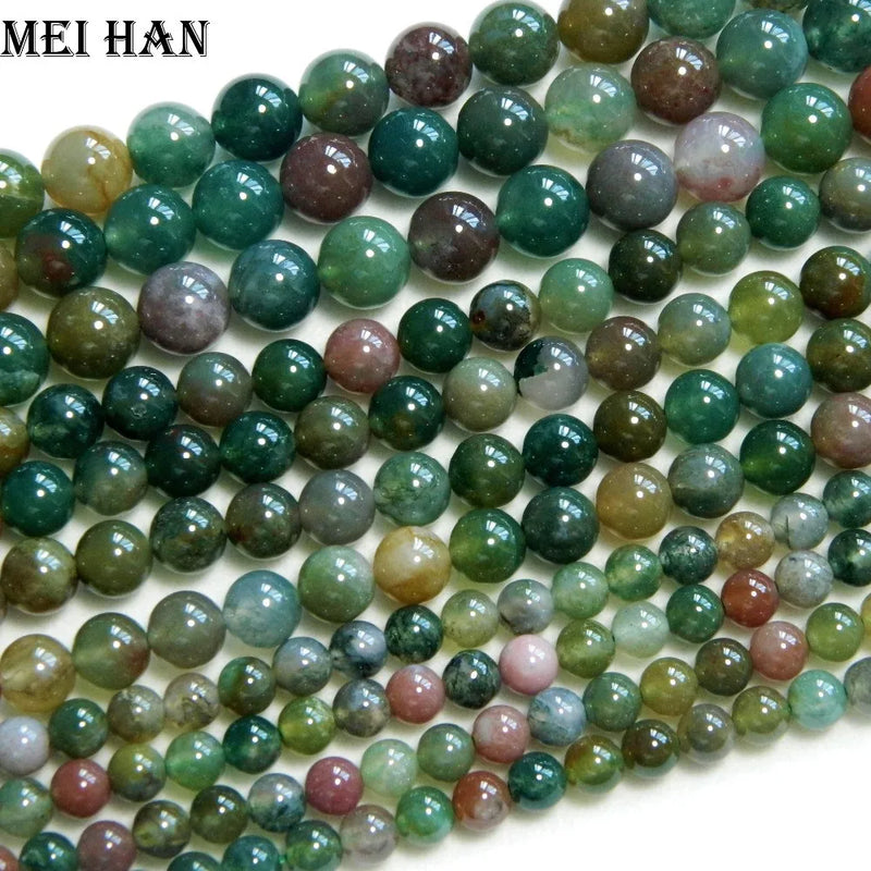 Meihan Natural A+ Indian Agate Beads 6-12mm
