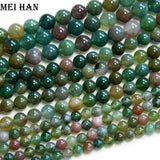 Meihan Natural A+ Indian Agate Beads 6-12mm