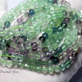 Meihan 5mm Fluorite Cube Beads Strand for Jewelry Making