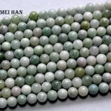 8mm Burma Jade Smooth Round Stones Beads for Jewelry Making DIY