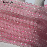 Madagascar Pink Quartz 6mm Round Gem Stone Loose Beads for Jewelry Making