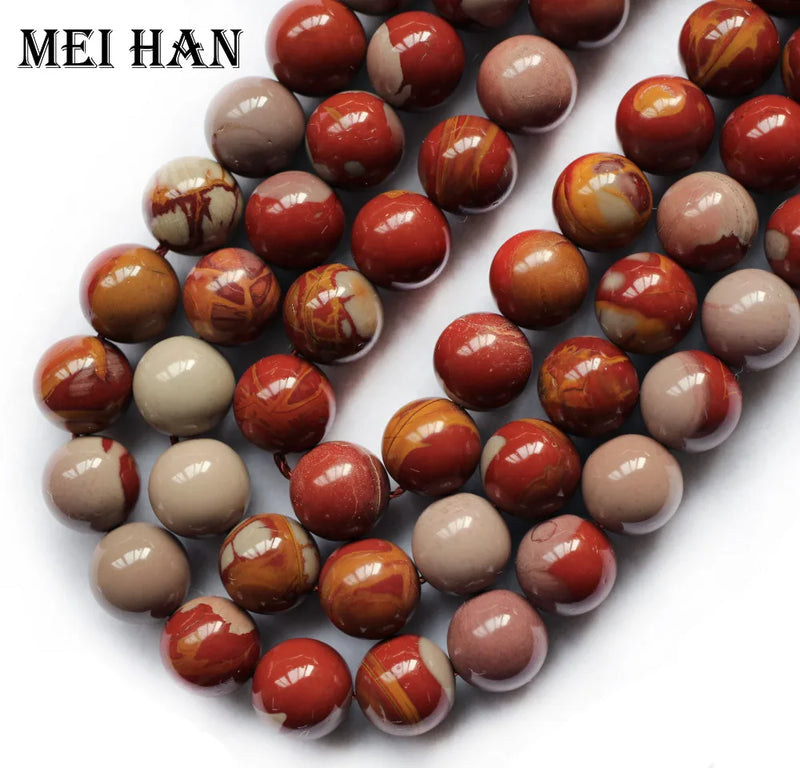 Meihan Natural Norena Smooth Beads DIY Jewelry Making Bracelet Necklace