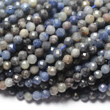 Meihan Natural Sapphire 6?0.3mm Faceted Round Loose Beads