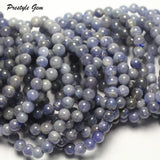A+ Tanzanite Smooth Round Loose Beads Stone For Jewerly Making DIY
