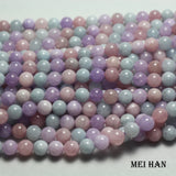Meihan Natural Dream Quartz Smooth European Beads 6mm 8mm for Jewelry Making