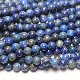 Meihan 6mm 8mm Lapis Lazuli Round Beads for Jewelry Making DIY