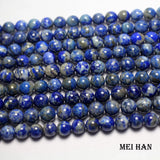 Meihan 6mm 8mm Lapis Lazuli Round Beads for Jewelry Making DIY