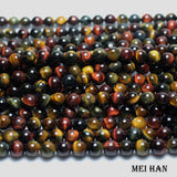 Colorful Tiger Eye Stone 8mm Beads for Jewelry Making