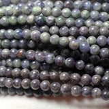 Meihan Natural Red Blood Iolite Beads 5-6mm Round Loose Stones