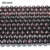 Meihan Red Garnet Gemstone Beads 6mm 8mm 10mm for DIY Jewelry Making