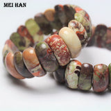 Meihan A+ flower agate bangle 10*22mm charm jewelry