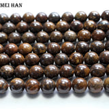 Meihan Bronzite 12mm Round Gemstone Beads for Jewelry Making