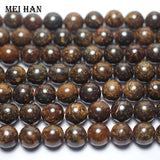 Meihan Natural Bronzite 6mm 8mm 10mm Gem Stone Beads for DIY Jewelry Making
