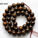 Meihan Natural Bronzite 6mm 8mm 10mm Gem Stone Beads for DIY Jewelry Making