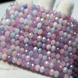 Meihan Natural Dream Quartz 4*6mm Faceted Rondelle European Beads