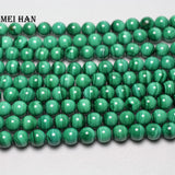 Meihan Malachite Beads 7.5-8mm 8-8.5mm Round for Bracelet