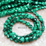 Meihan Malachite Heart Shape Beads Stone 6mm & 8mm for Jewelry Making