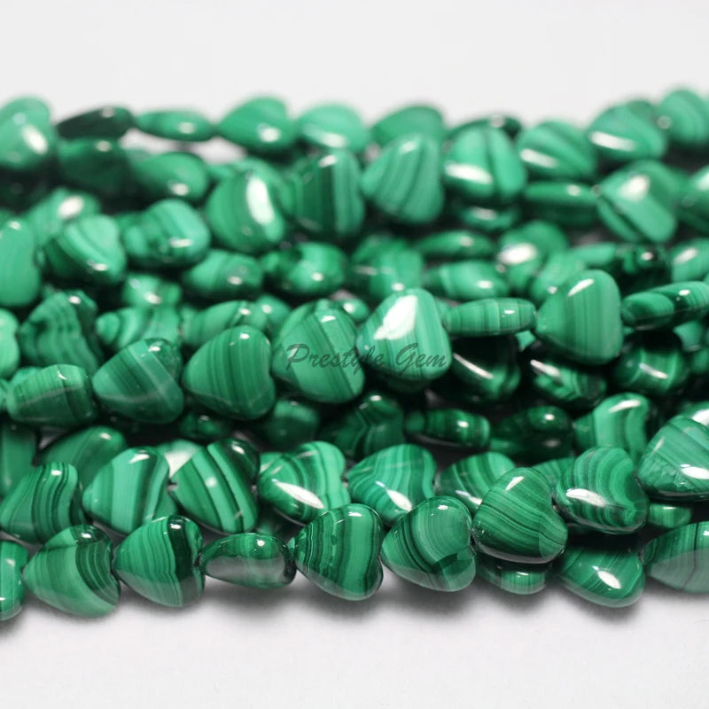 Meihan malachite Heart shape beads for jewelry making