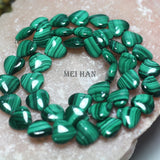 Meihan malachite Heart shape beads for jewelry making