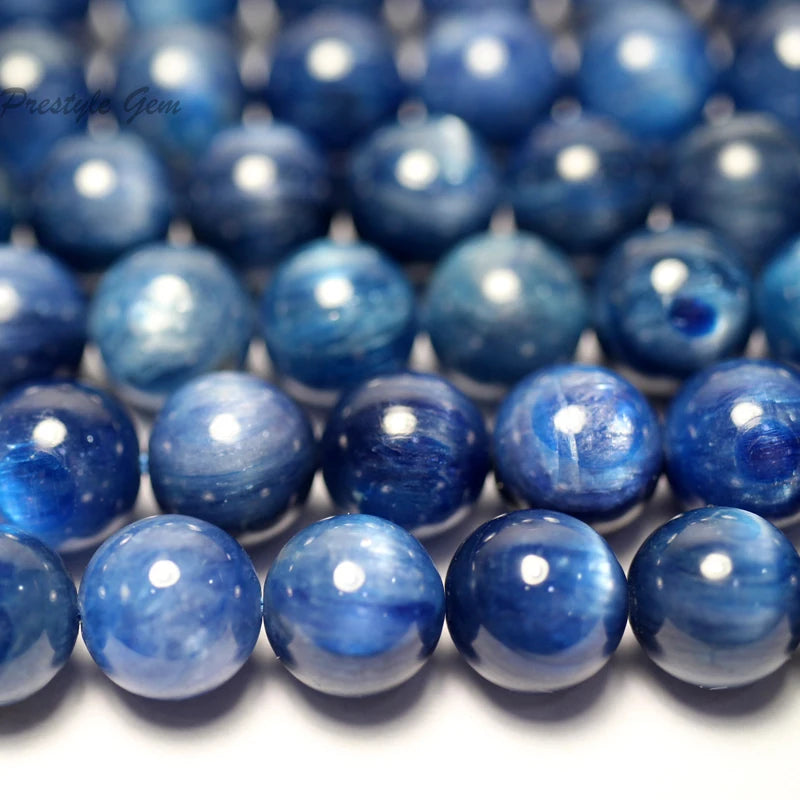 Meihan A+ Kyanite Smooth Round Stone Beads 6mm 8mm 10mm