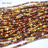 Meihan 4-5mm Natural Moukaite Smooth Round Loose Beads