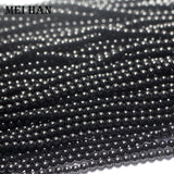 Meihan 5 strands/set 3mm Tourmaline Round Loose Beads