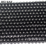 Meihan 5 strands/set 3mm Tourmaline Round Loose Beads