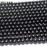Meihan 5 strands/set 3mm Tourmaline Round Loose Beads