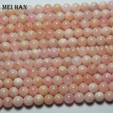 Meihan 8mm 10mm Morganite Round Gem Stone Beads