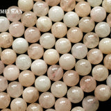 Meihan 8mm 10mm Morganite Round Gem Stone Beads