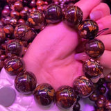 Meihan Natural A+++ Opal Boulder Smooth Round Gem Stone Beads DIY Bracelet