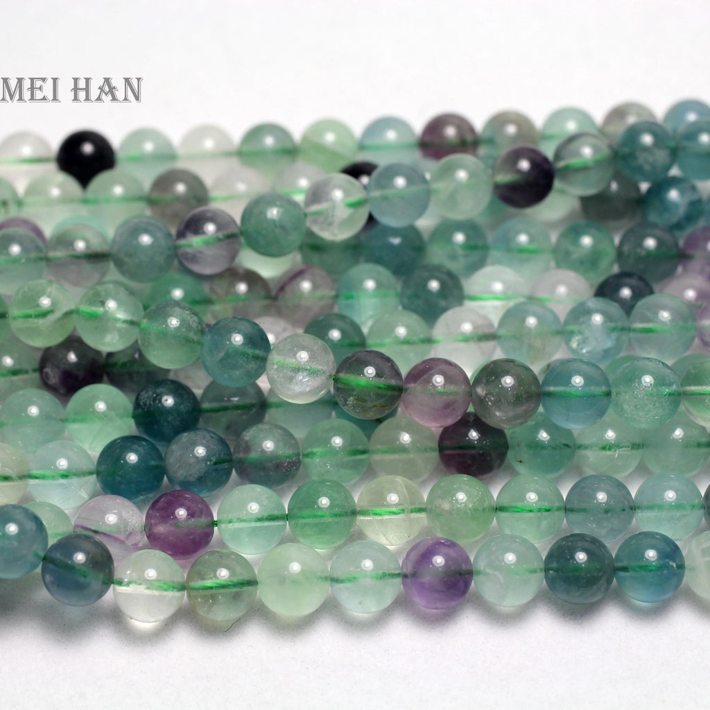 Natural Fluorite Beads for Jewelry Making