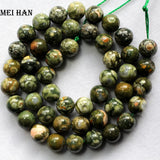 Meihan Rhyolite Smooth Round Loose Beads for DIY Jewelry Making