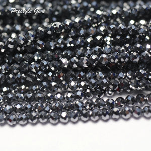 Meihan Terahertz 2.2mm Faceted Round Loose Beads Set