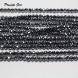 Meihan Terahertz 2.2mm Faceted Round Loose Beads for DIY Bracelet